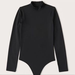 A&F Black Mock-neck bodysuit